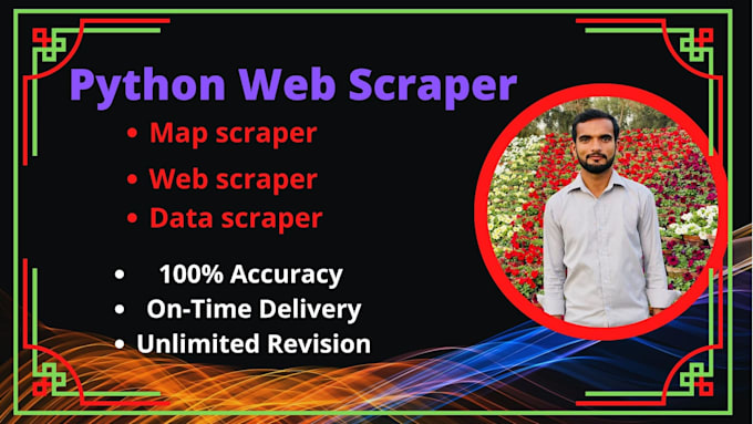 Python web scraper, map scraper, email scraper by Aamirsaeed401 | Fiverr