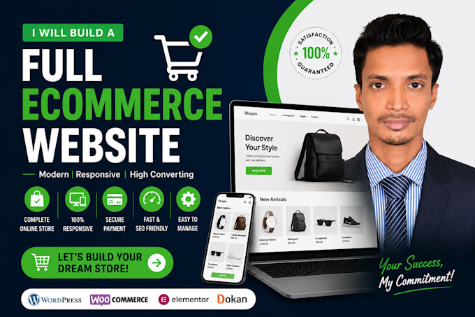 build a complete professional ecommerce website
