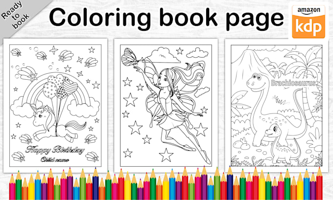 do unique coloring book page for kids