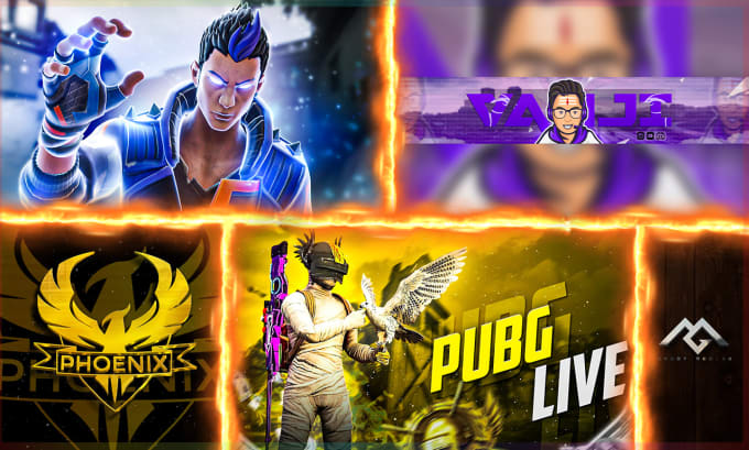 Design professional gaming thumbnails , banners by Groomedias | Fiverr
