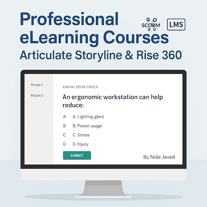 design elearning course in articulate storyline 360