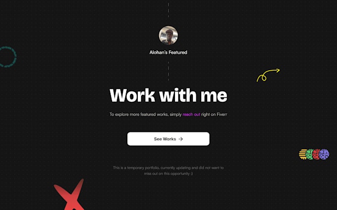 design a landing page website for you