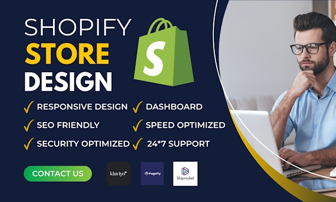do shopify website, shopify store design as shopify developer for dropshipping