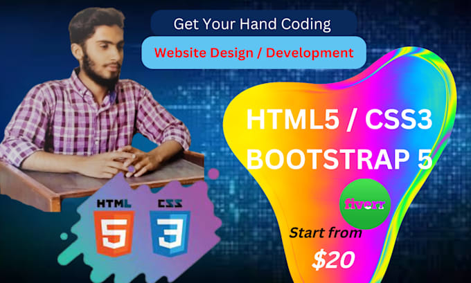 Develop modern website using html and css by Bilal313khadi | Fiverr