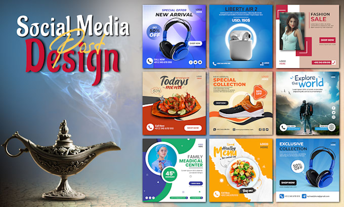 design any social media posts, banners, stories