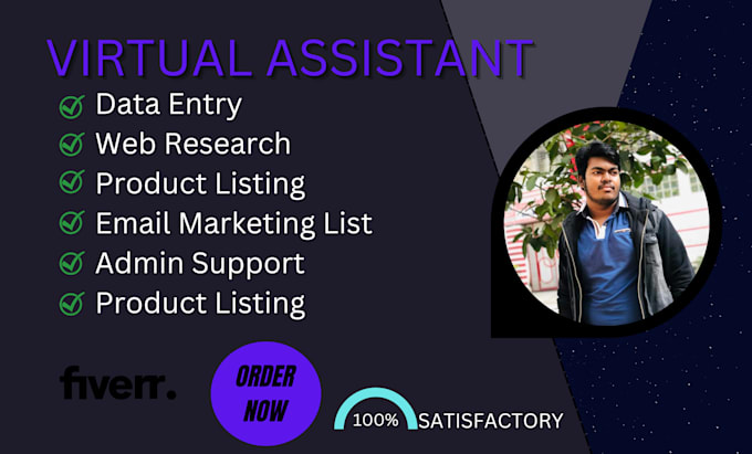 Be your virtual assistant for web research, data entry by Rohan_khan7 ...