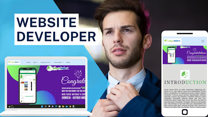 design landing page, website responsive in html5 and css3