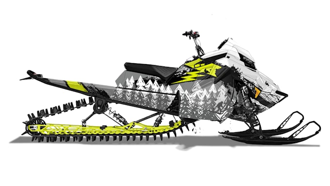 design snowmobile vehicle wrap