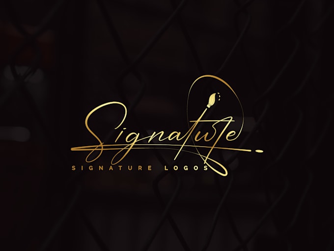 Design luxury signature, handwritten, calligraphy and scripted business