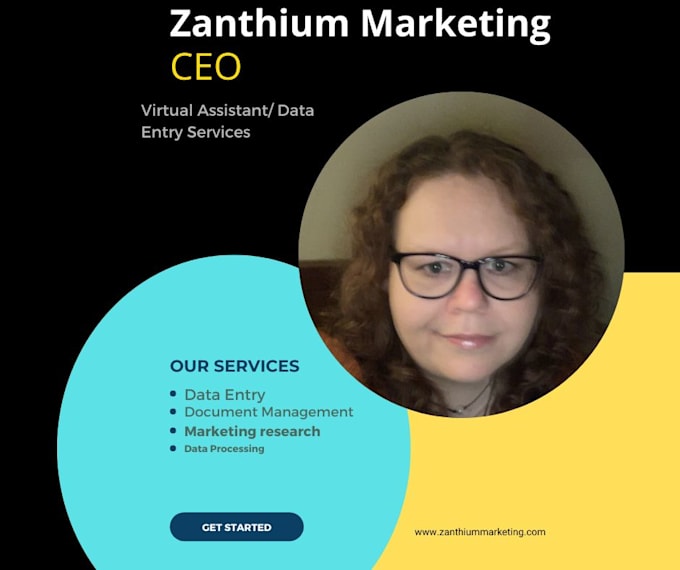 be your virtual assistant for web research, data entry