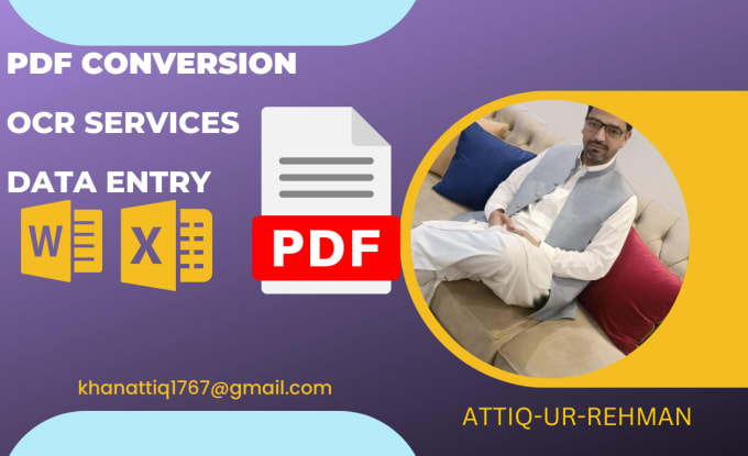 do data entry, retype, copy past, PDF to word excel ocr scanned images documents