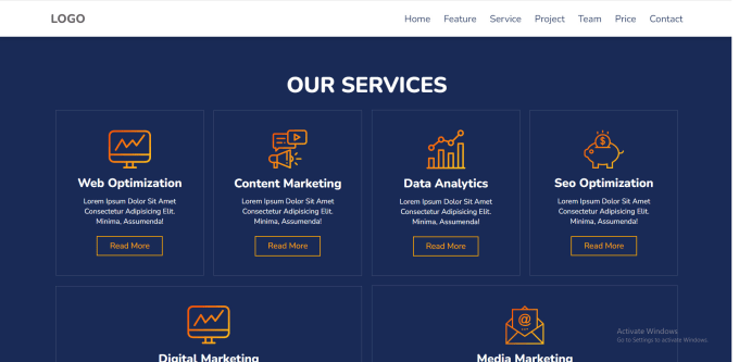Online service provider website design using html and css by Raviaknt55 ...