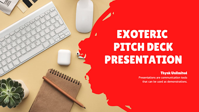 do excellent pitch deck