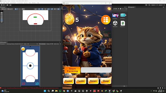 do game mechanics and functionality in your unity game