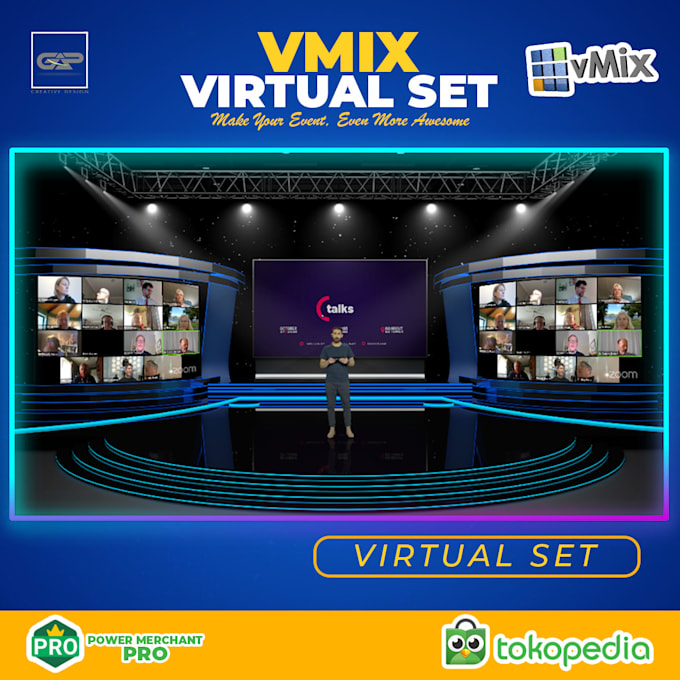 design your virtual set for virtual event