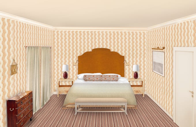 create interior design photoshop illustrations