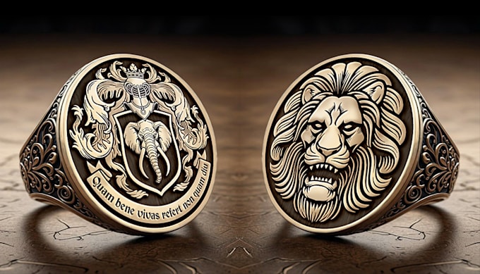 design logo, family crest etc, to engrave on signet ring