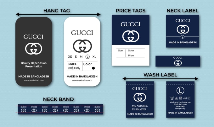 Design hang tag, clothing tag, wash label, neck label and price tag by ...