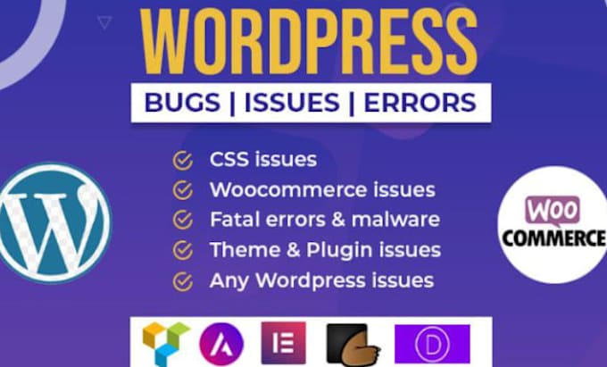 fix wordpress issues, customization, theme plugins update,