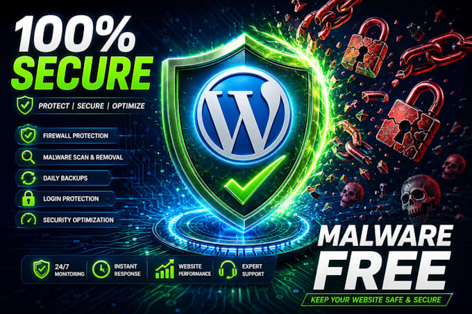 secure wordpress website, malware removal and security