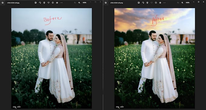 edit retouch your wedding or event photography perfect