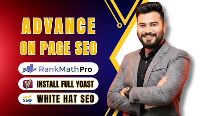 install full rank math SEO and yoast wordpress plugin for on page optimization
