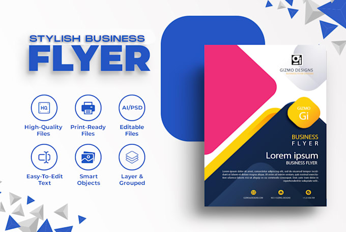 create stylish business flyer design