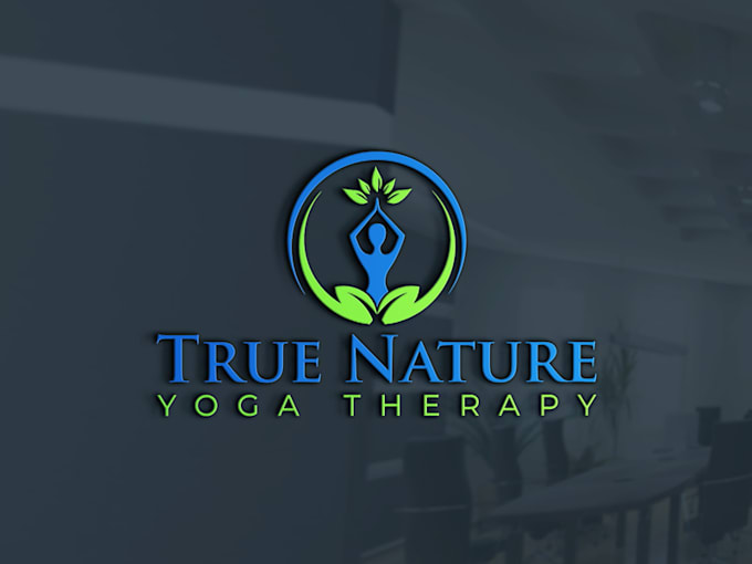 do a beautiful nature yoga logo design for you