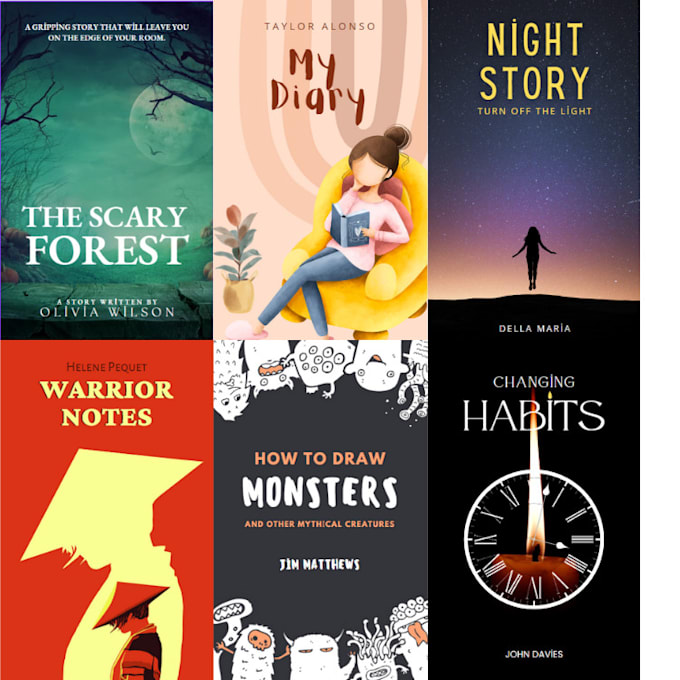 Design book cover back front by Anzafl | Fiverr