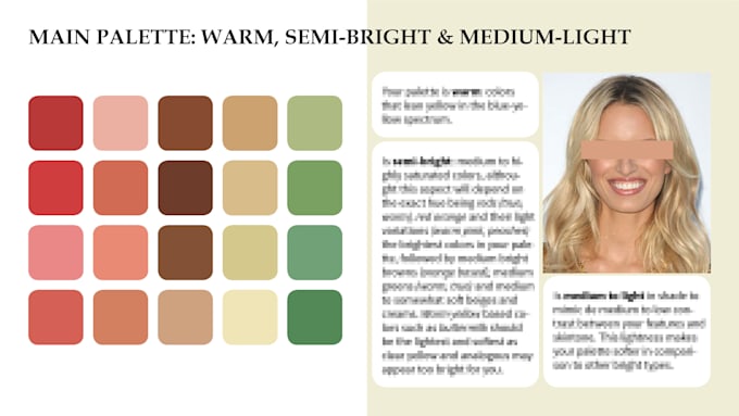 do a color analysis and give you a personal color palette