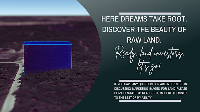 offer marketing images service for land