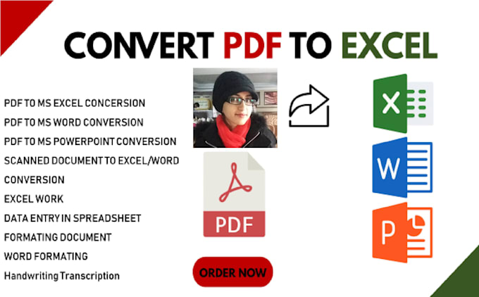 Convert pdf files to word or excel by Sairakhan91 | Fiverr