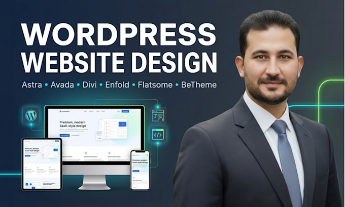do wordpress website design using astra, avada, divi, enfold, flatsome, betheme
