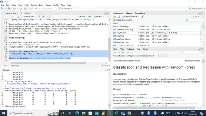 Machine learning in r studio hot sale