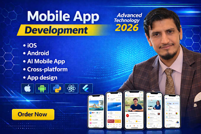 develop mobile app for ios and android as flutter developer