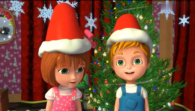 3d christmas animation, santa claus animation, cartoon christmas animation