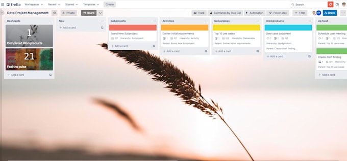 build a customisable project management board on trello