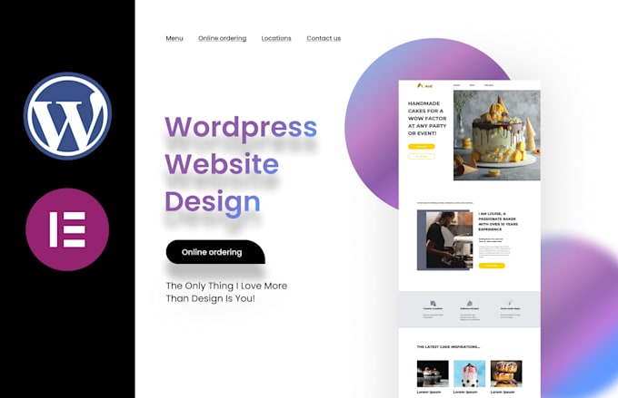 create a wordpress landing page with the elementor pro