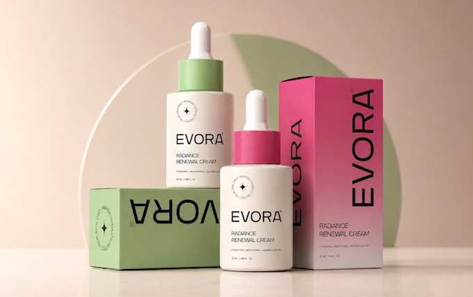 create product packaging design, label and box design