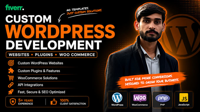 design, redesign, or develop responsive wordpress websites