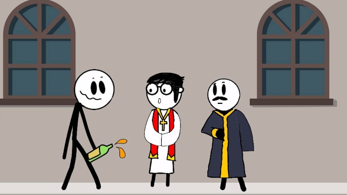 create viral 2d and stickman animation videos for youtube