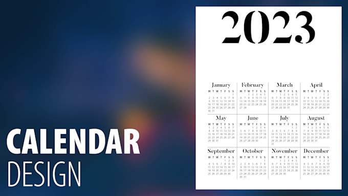 Design custom calendar planner by Duran410 Fiverr