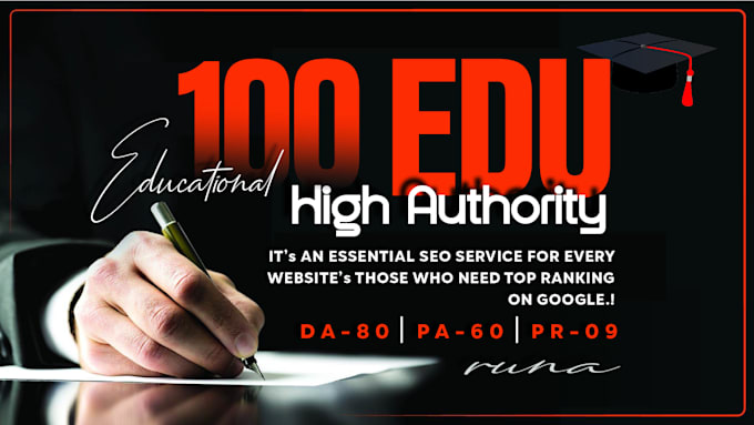 high da 100 education manual SEO backlinks link building