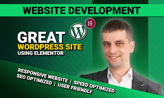 develop a responsive wordpress site using elementor plugin
