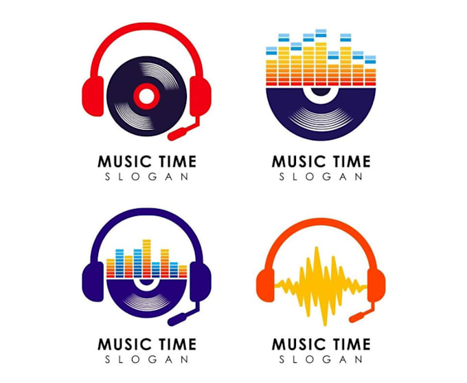 do elegant music logo design with unlimited revision