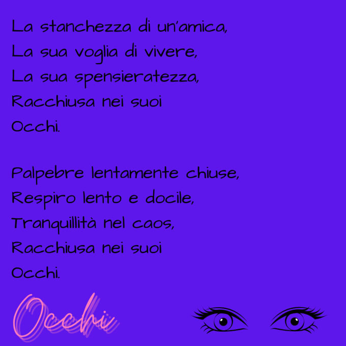 Scrivere una poesia in italiano by Icanbeyourdesi | Fiverr