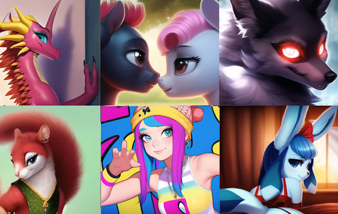 Create sfw and nsfw furry or feral or anime art for you by ...