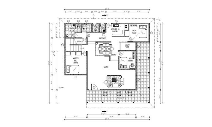 redraw a floor plan in smartdraw or autocad