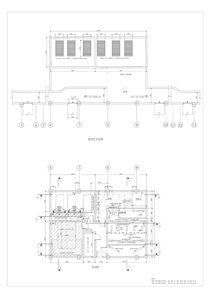 make air handling unit layout for textile industry