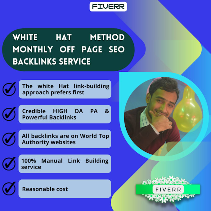 do white hat method monthly off page SEO backlinks service